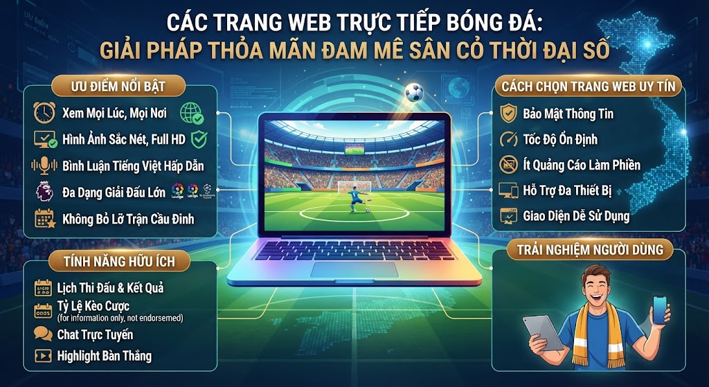 các trang web trực tiếp bóng đá