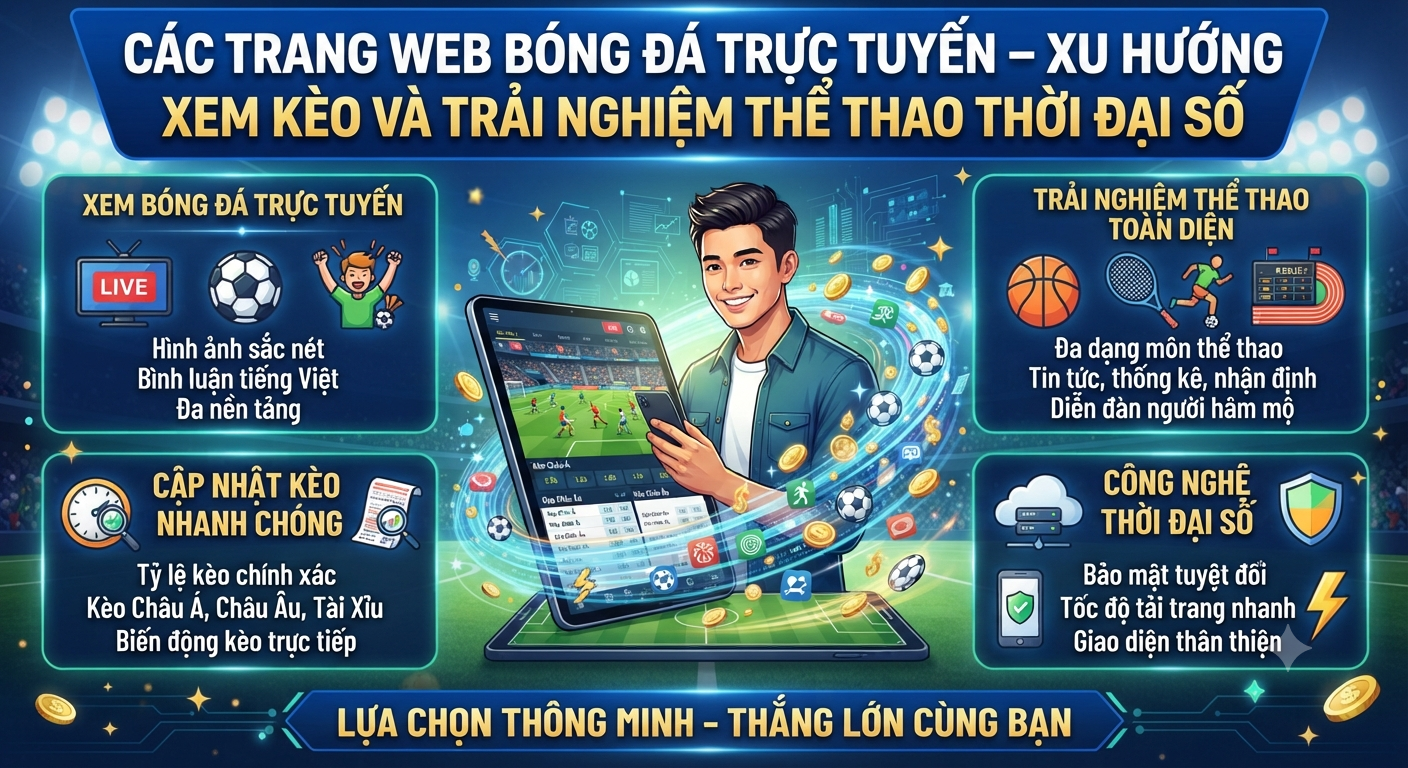 các trang web bóng đá trực tuyến
